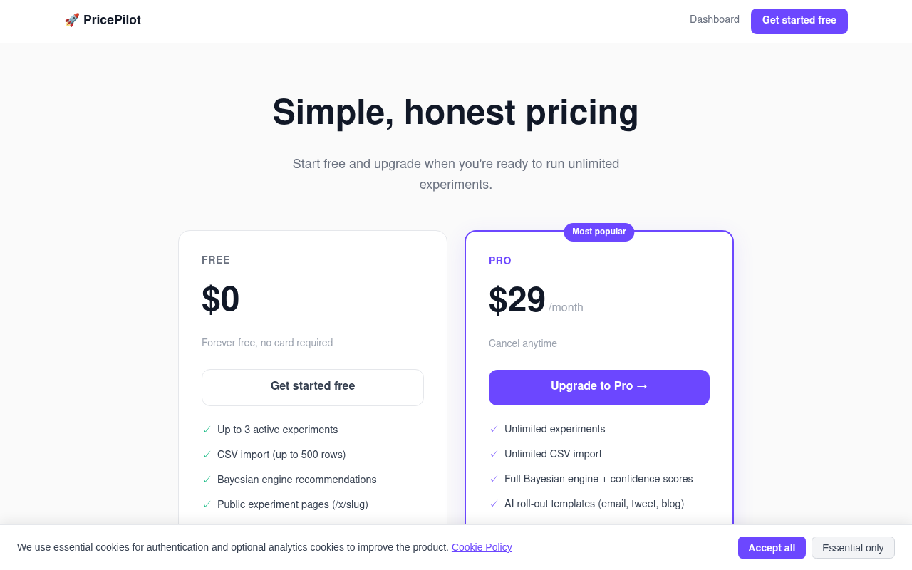 Pricing